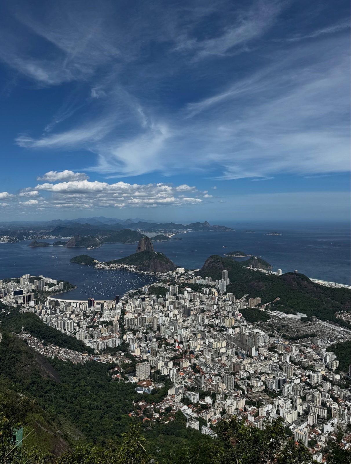 Aussicht über Rio de Janeiro mit Zuckerhut und Bucht